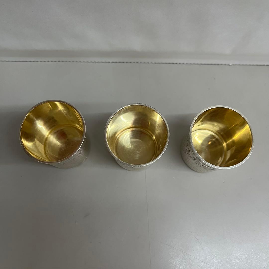 フランス　パリ　アンティーク　シルバー　銀製　リキュールカップ