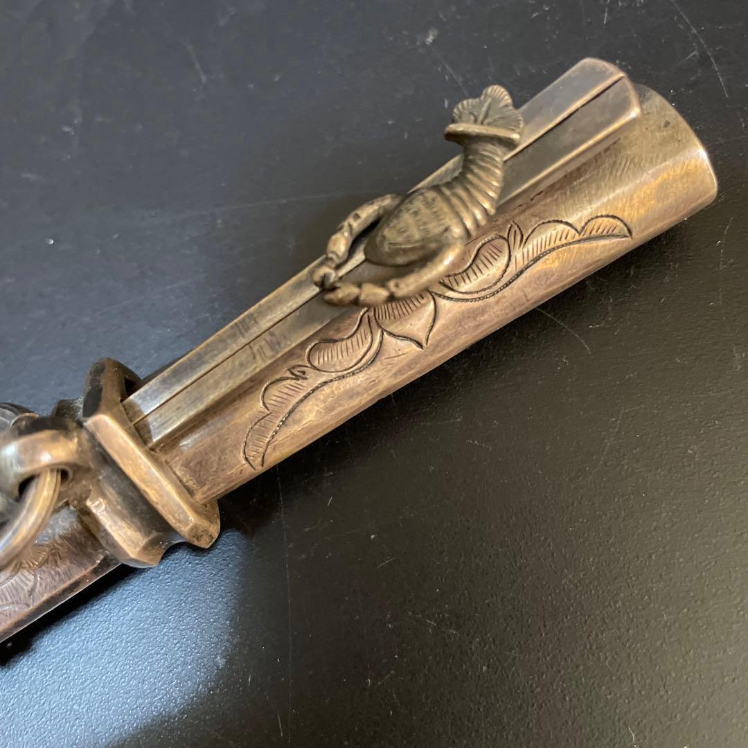 時代　李朝　超銀　銀箸ペーパーナイフ　銀箸ナイフ