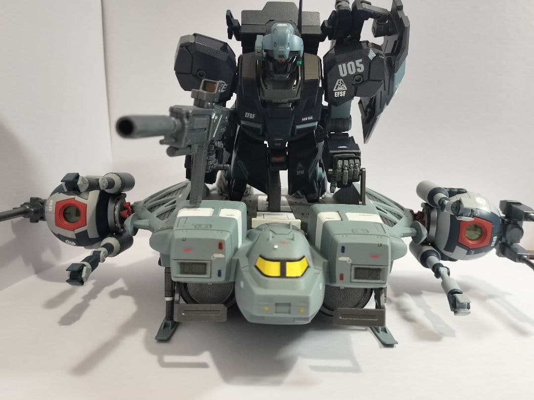 MGジェスタ＋89式ベースジャバー＋HGUCボール2体セット、塗装済、合体改造