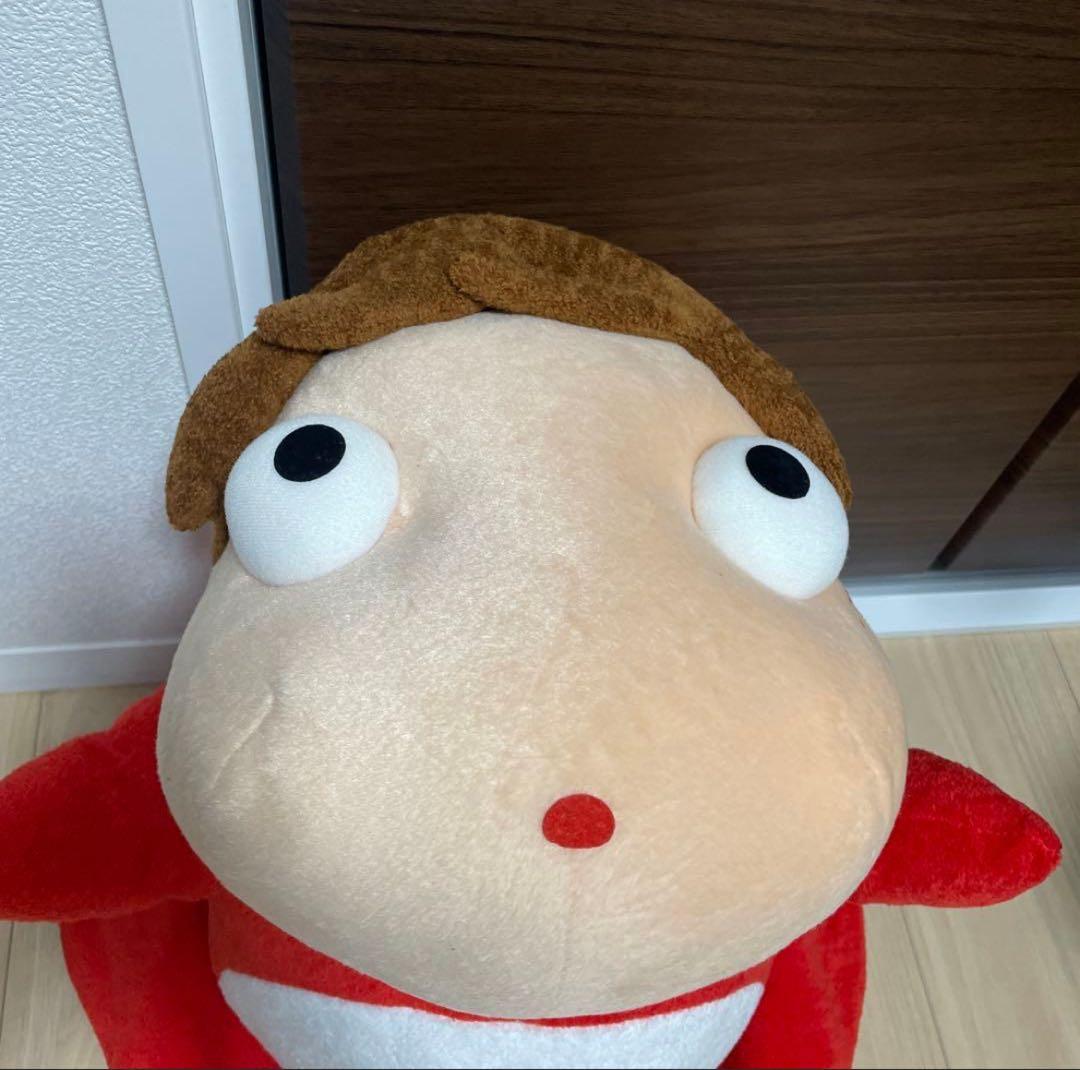 【希少・激レア】崖の上のポニョ　ポニョ　ぽにょ　ぬいぐるみ　LL 特大　二馬力