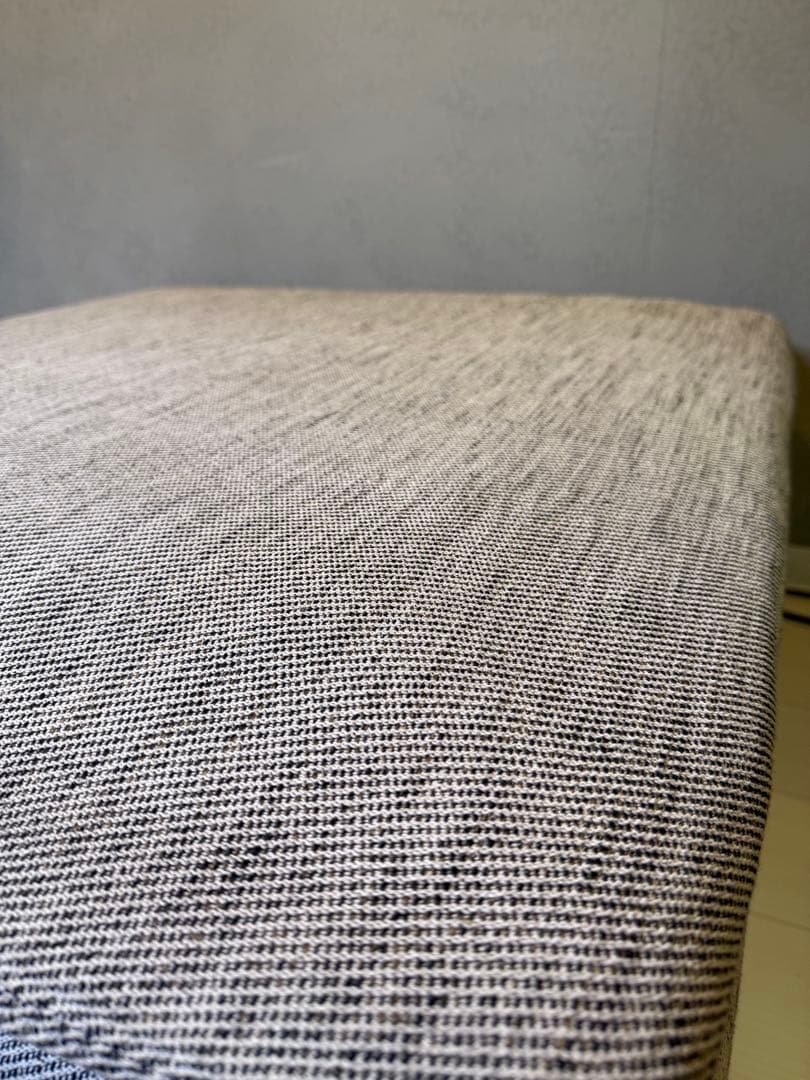 ② IKEAソーデルハムン オットマン、ヴィーアルプ ベージュ/ブラウン