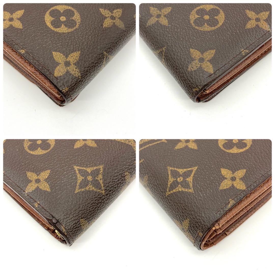 正規品 ルイヴィトン 新型 トレゾール 二つ折り財布 モノグラム