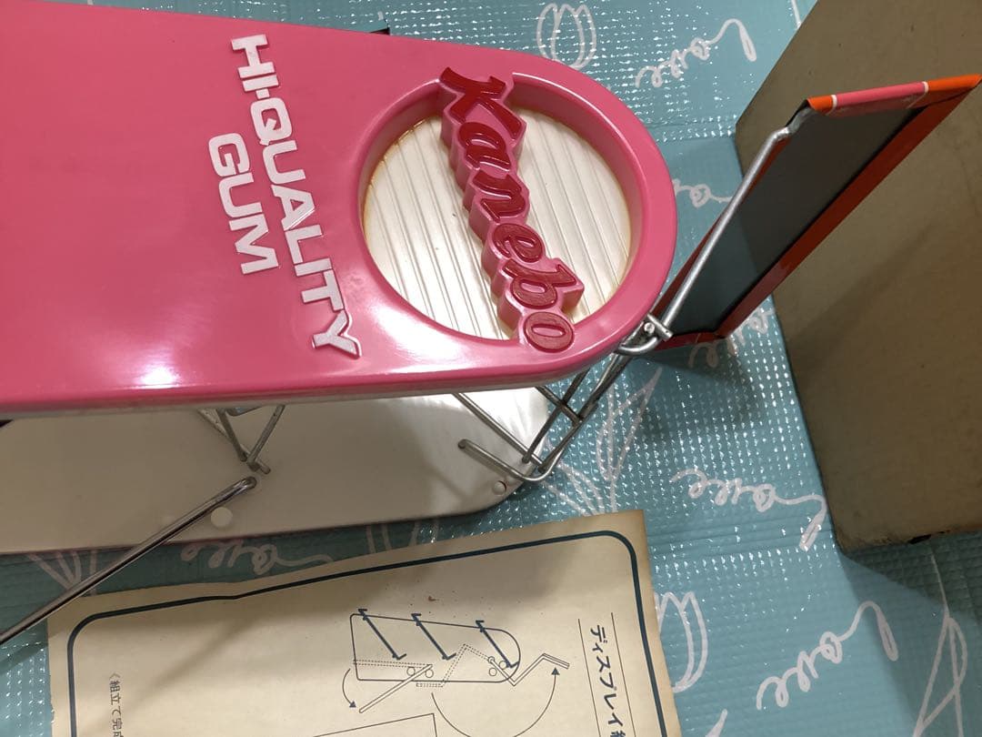 昭和レトロ　カネボウチューイングガム　ディスプレイラック　レア　未使用品　共箱付