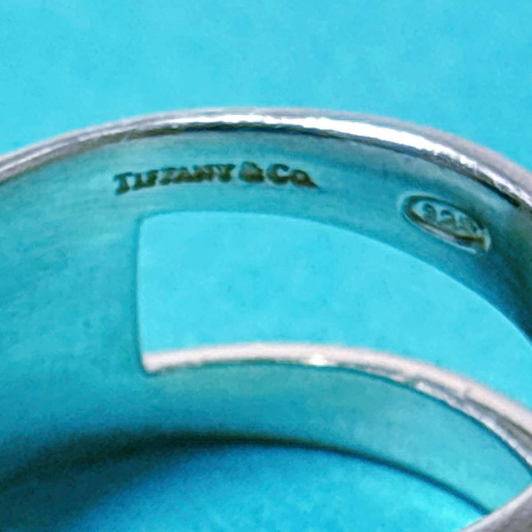 【美品】14.5号 Tiffanyティファニー ダイアゴナル リング SV925