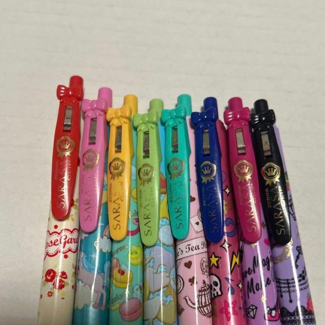 ZEBRA SARASA CLIP ボールペン ピチレモン 8色セット 平成女児