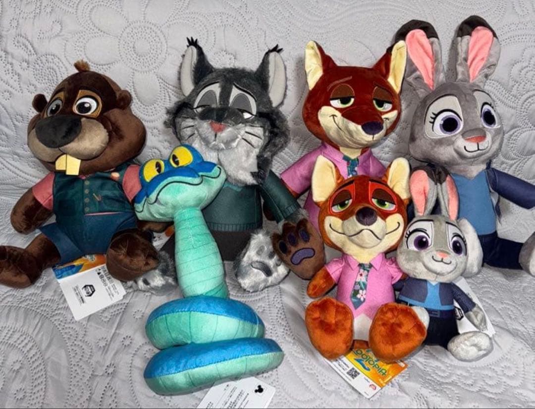 ズートピア2 L ぬいぐるみ　全5種　ペアぬいぐるみ　ニック　ジュディ　6個
