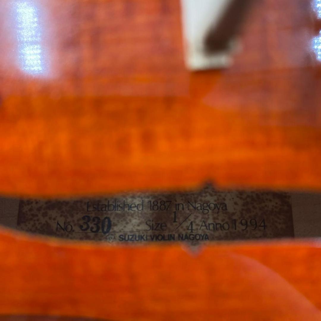 【弦新品】スズキ バイオリン No.330 1/4 1994年製 SUZUKI