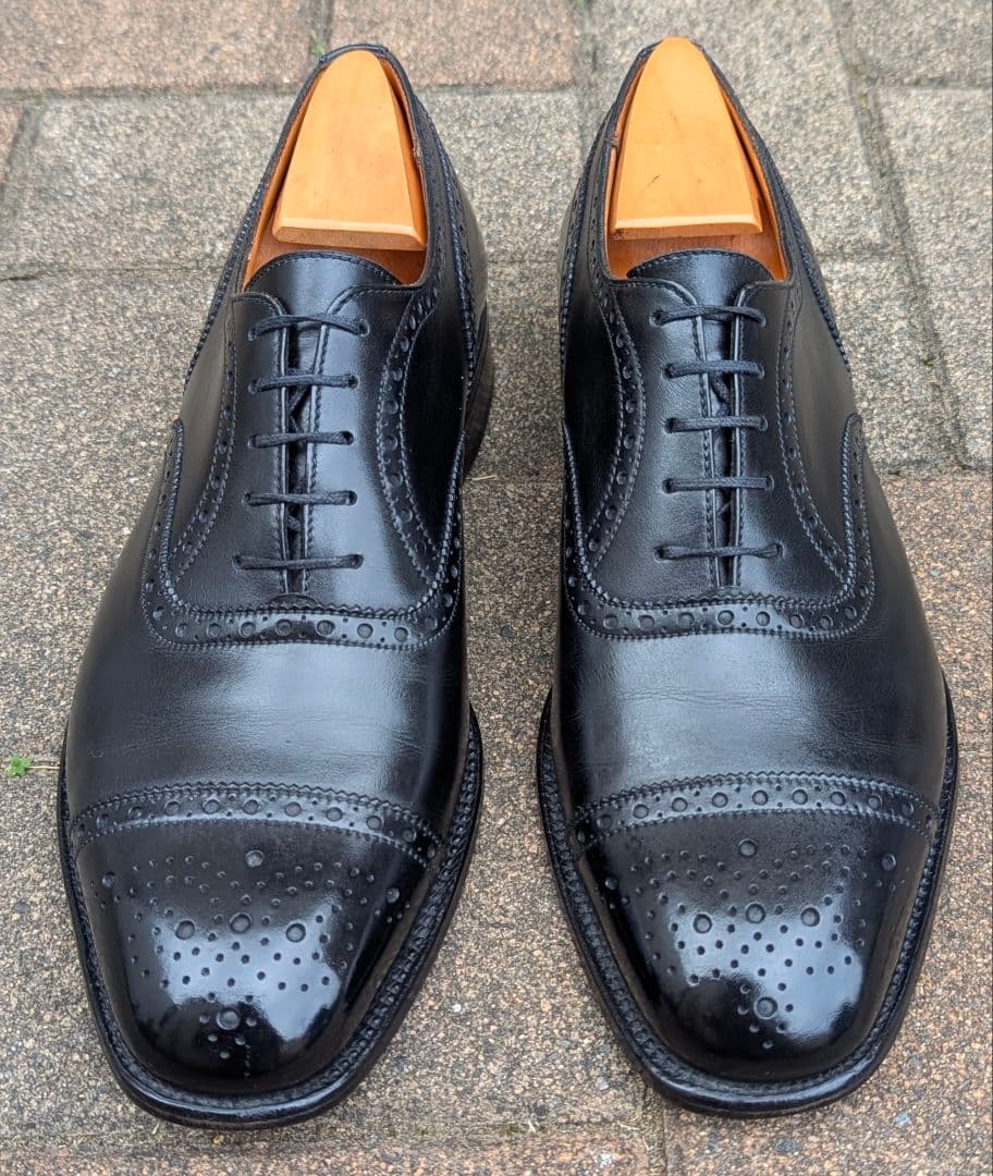 クリスマスセール！廃番品j.m.weston310セミブローグ7.5Dブラック