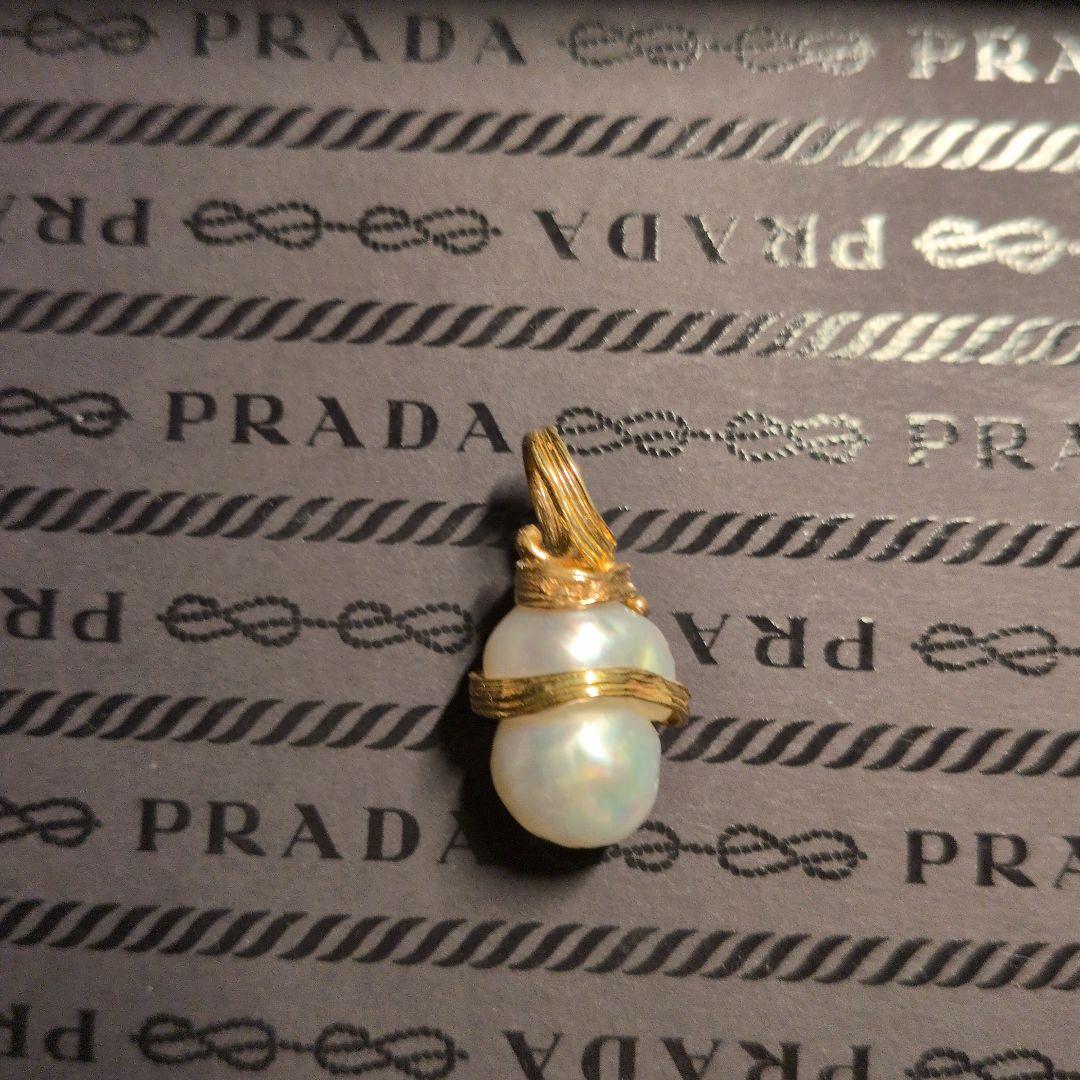 d*a様 南洋真珠 ゴールド巻きペンダント　特注　Priceless