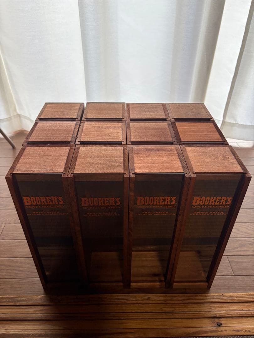 BOOKER'S ウイスキー用木製ボックス　12個セット　bourbon