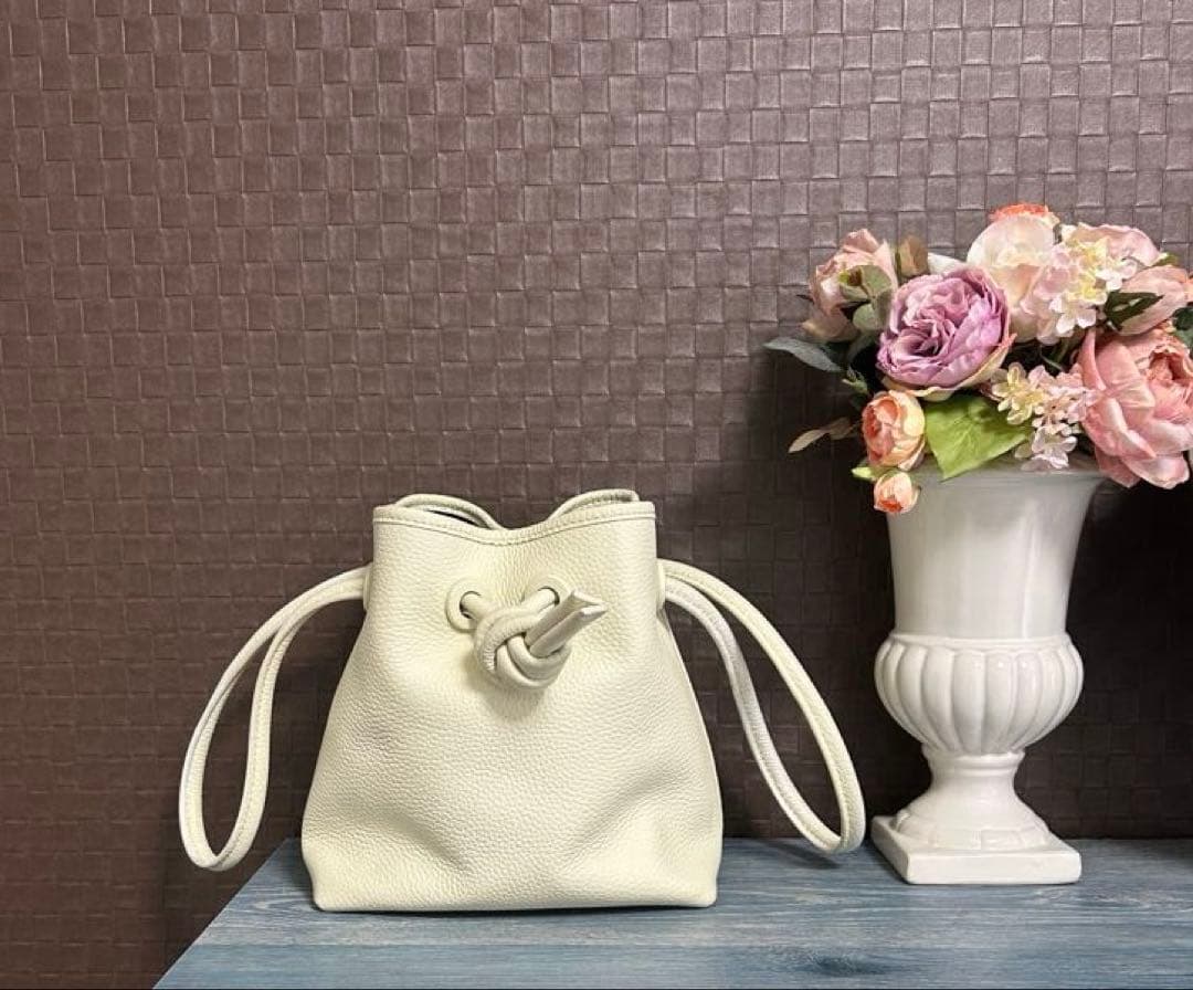 vasic bond mini アイボリー2way ショルダーバッグ