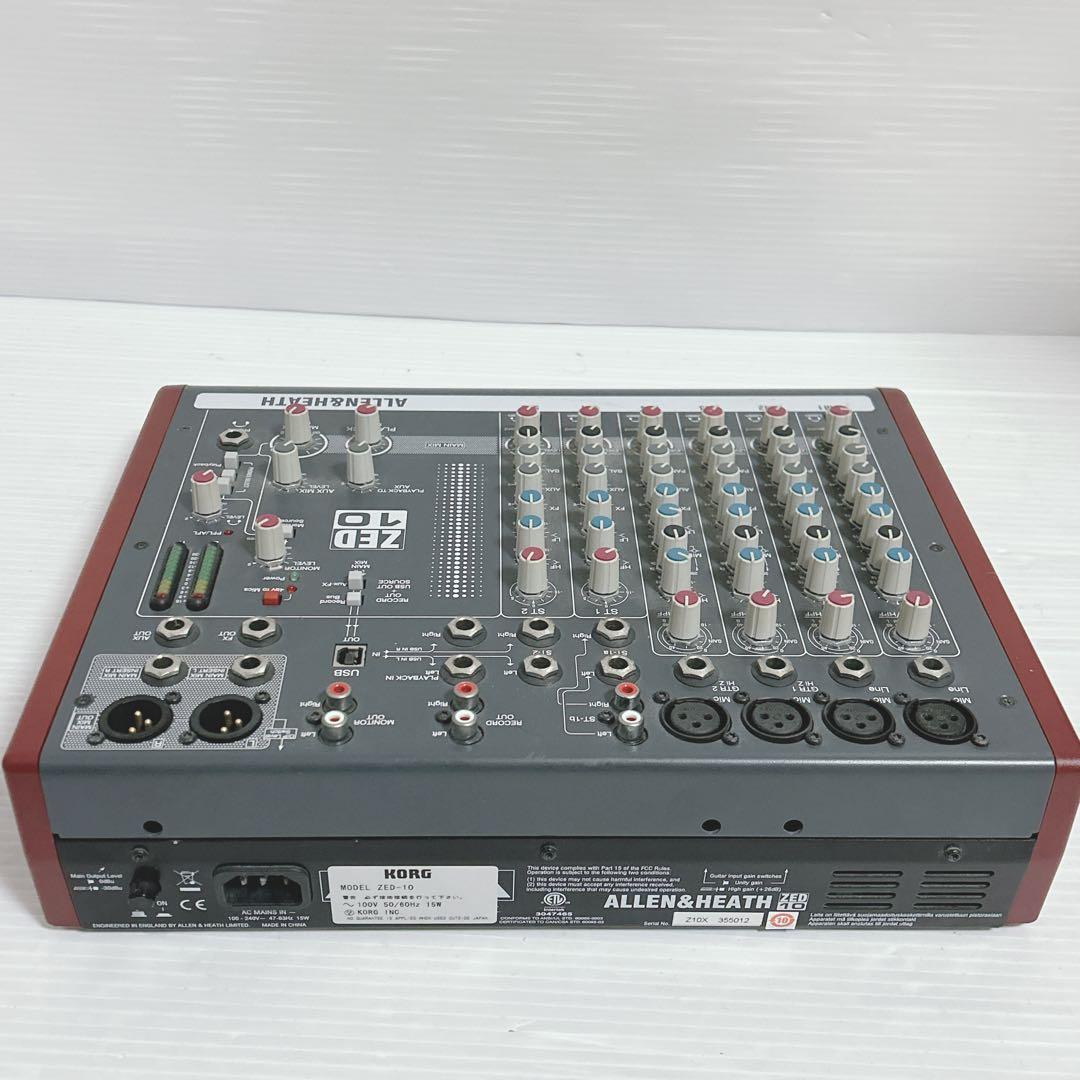 【ジャンク】　通電OK ALLEN&HEATH ZED-10 ミキサー　KORG