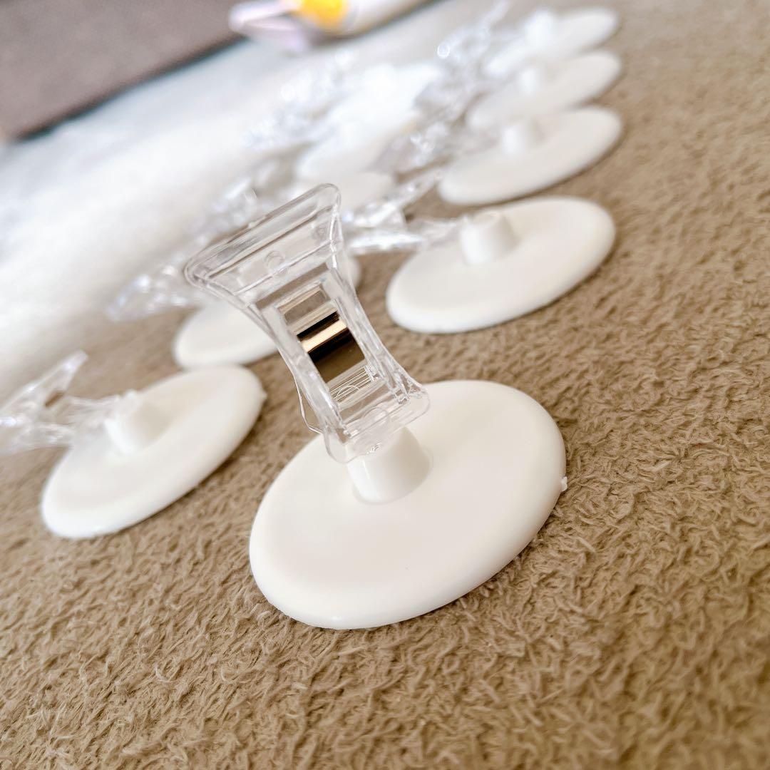 10pcsサインクリップ回転可能Placeカード 商品名カードホルダー5.5cm