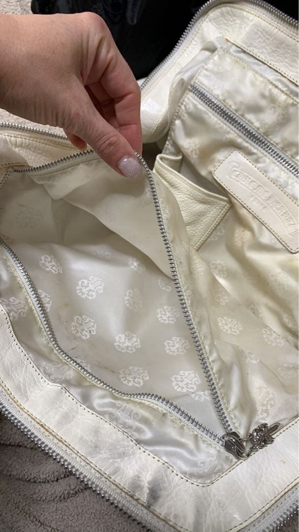 希少!!!クロムハーツホワイトバック