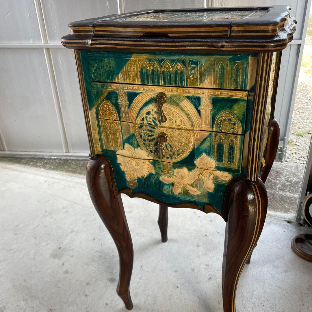 コンソールキャビネット　サイドテーブル　イタリア　アンティーク