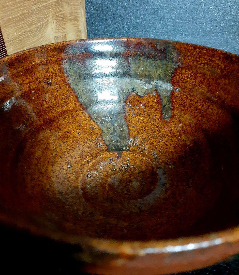 瀬戸焼　古瀬戸　飴釉　海鼠釉流れ　茶碗　茶道具　茶器