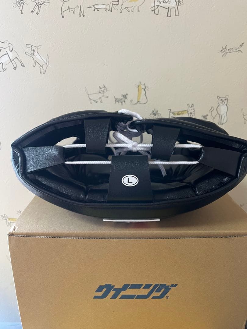 Winning ヘッドギア L ブラックフェイスガード新品未使用　新品箱付き