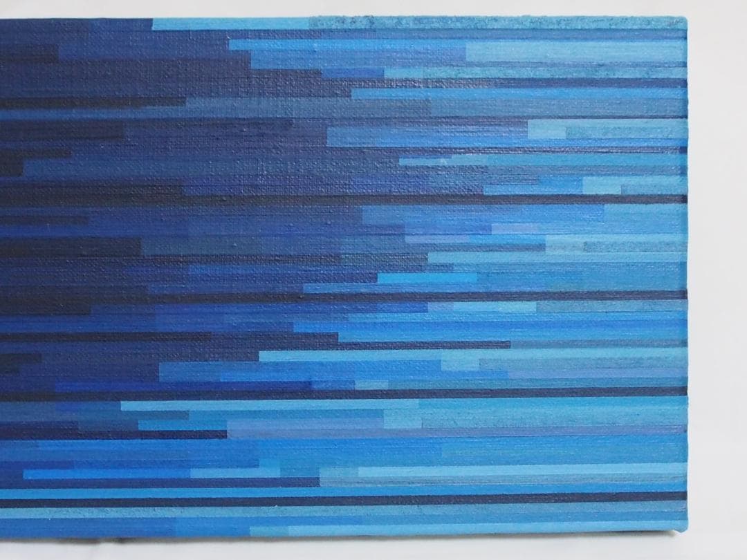 櫻井潤弥「重層する想い」◆キャンバスに油彩画◆2004年◆額装なし◆裏書◆M3号