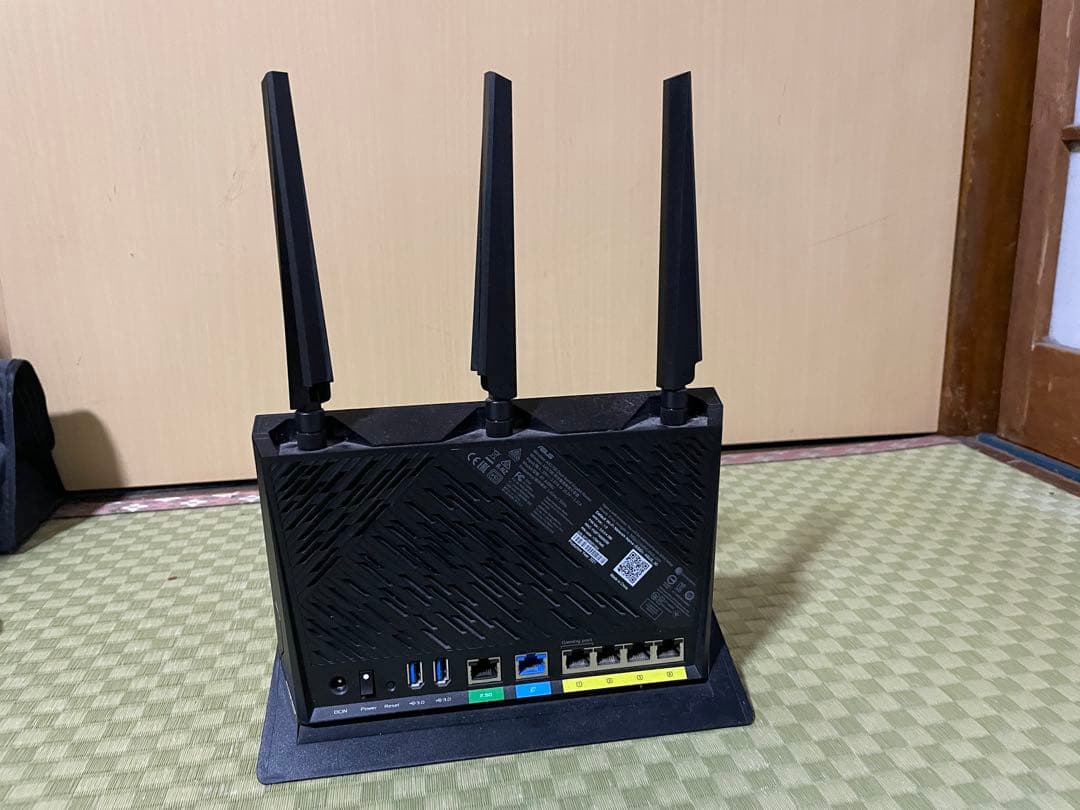 ASUS 無線LANルーター RT-AX86U 3本アンテナ