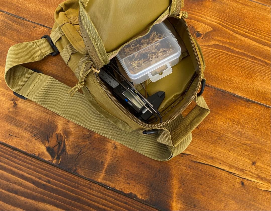 クワガタ採集セット　オレンジ　オリジナル掻き出し棒　デジタルノギス　採集ケース