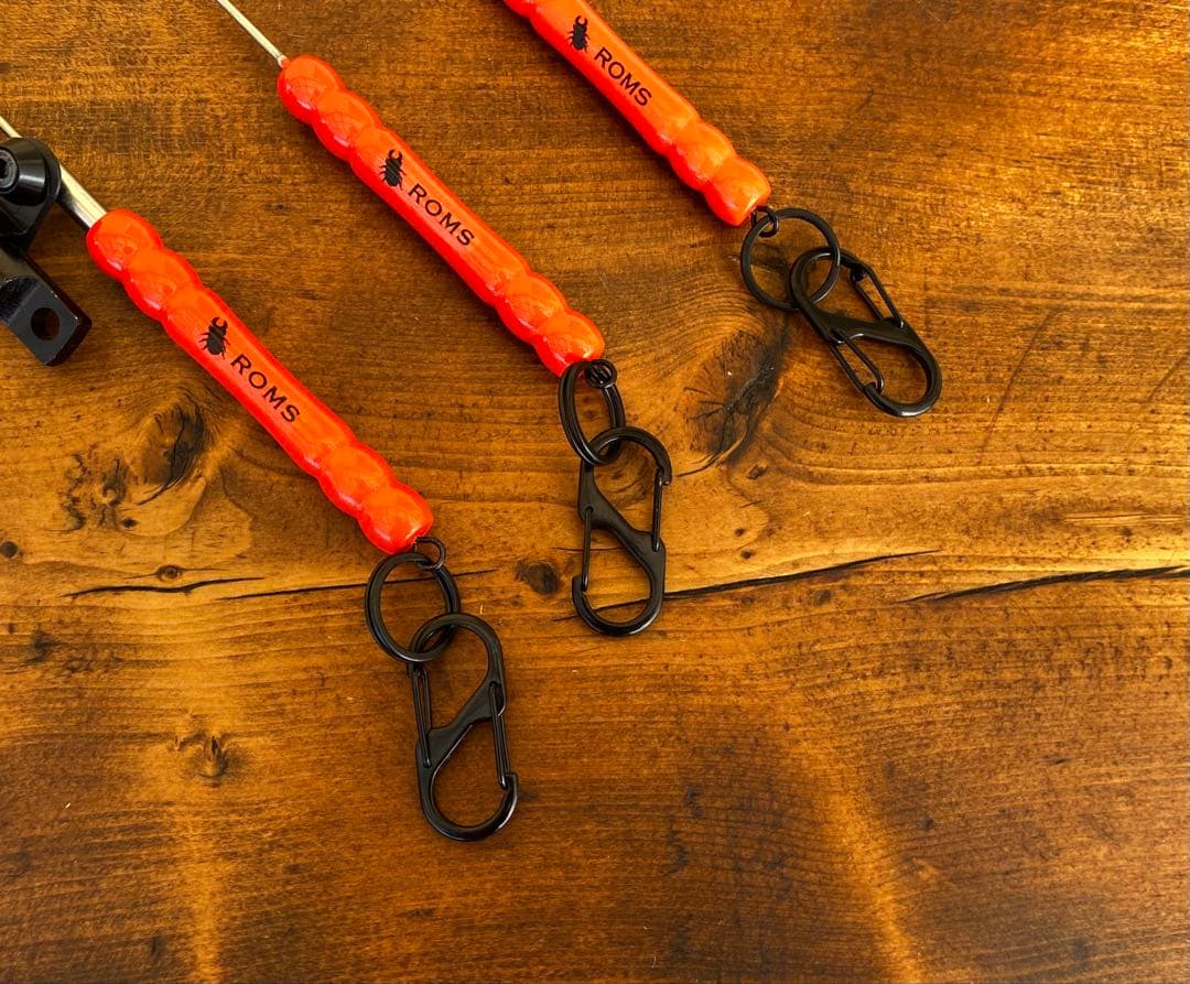 クワガタ採集セット　オレンジ　オリジナル掻き出し棒　デジタルノギス　採集ケース