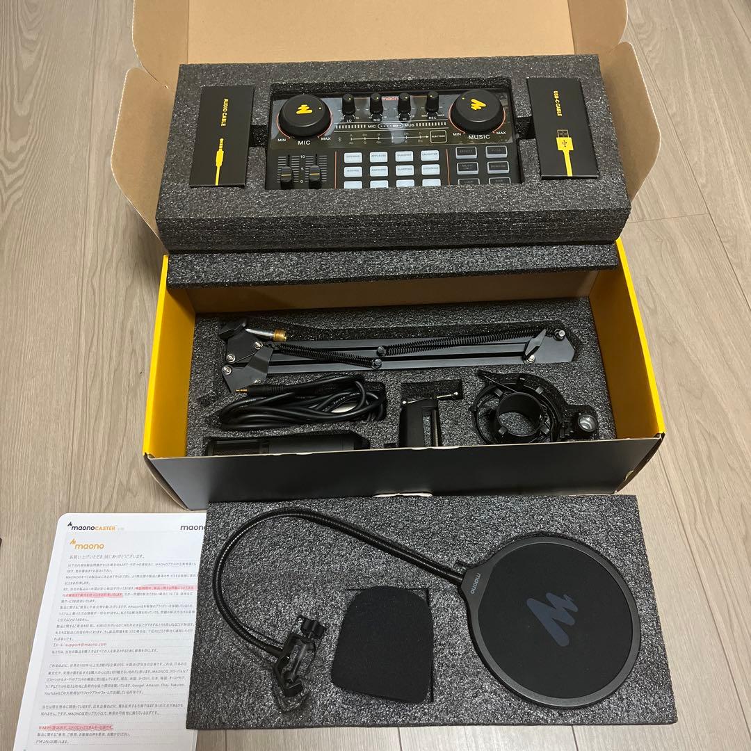 Maono S6 マイク付きオーディオインターフェース 配信・ポッドキャスト用