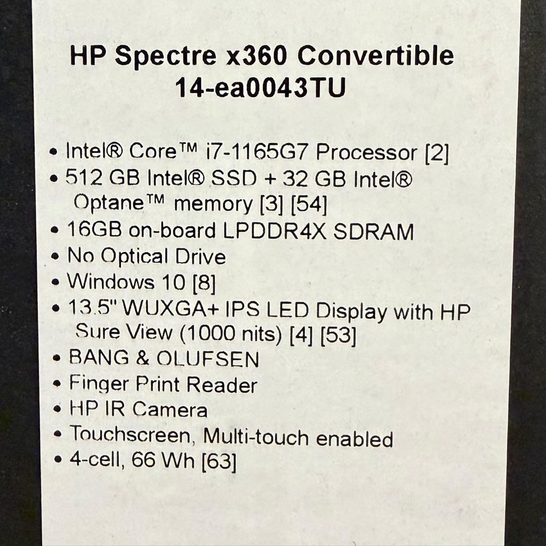 【訳あり品】HP Spectre x360 Convertible