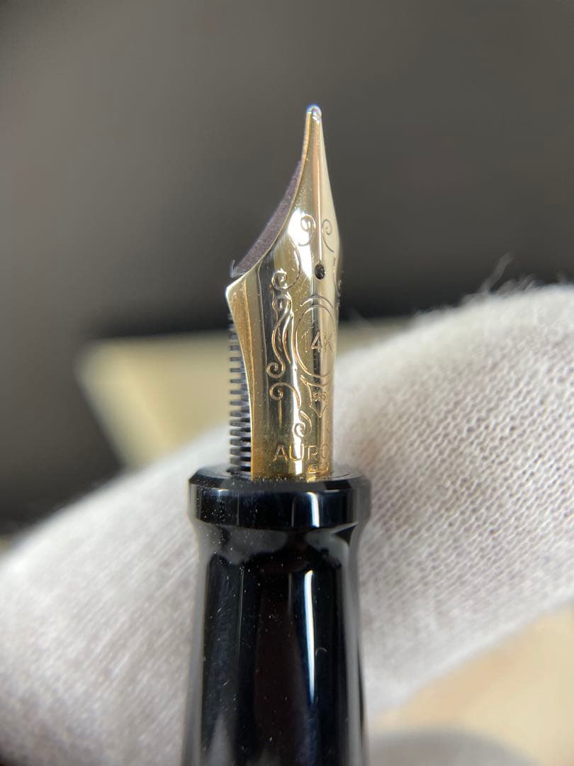 AURORA 緑色 万年筆 14K