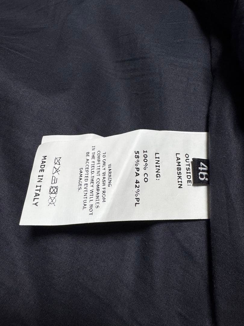 セール価格　EMMETI 46 ネイビー　JURI ライダースジャケット