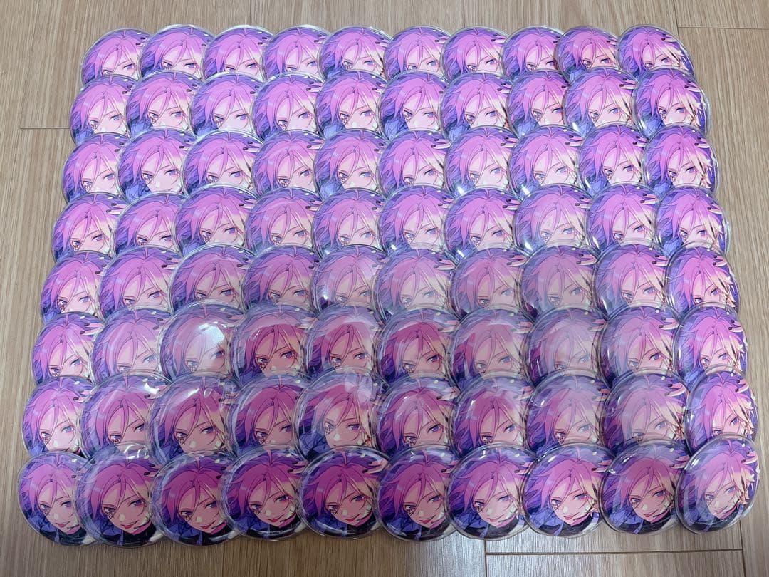 最終お値下げ あんスタ 桜河こはく 80個 缶バッジ