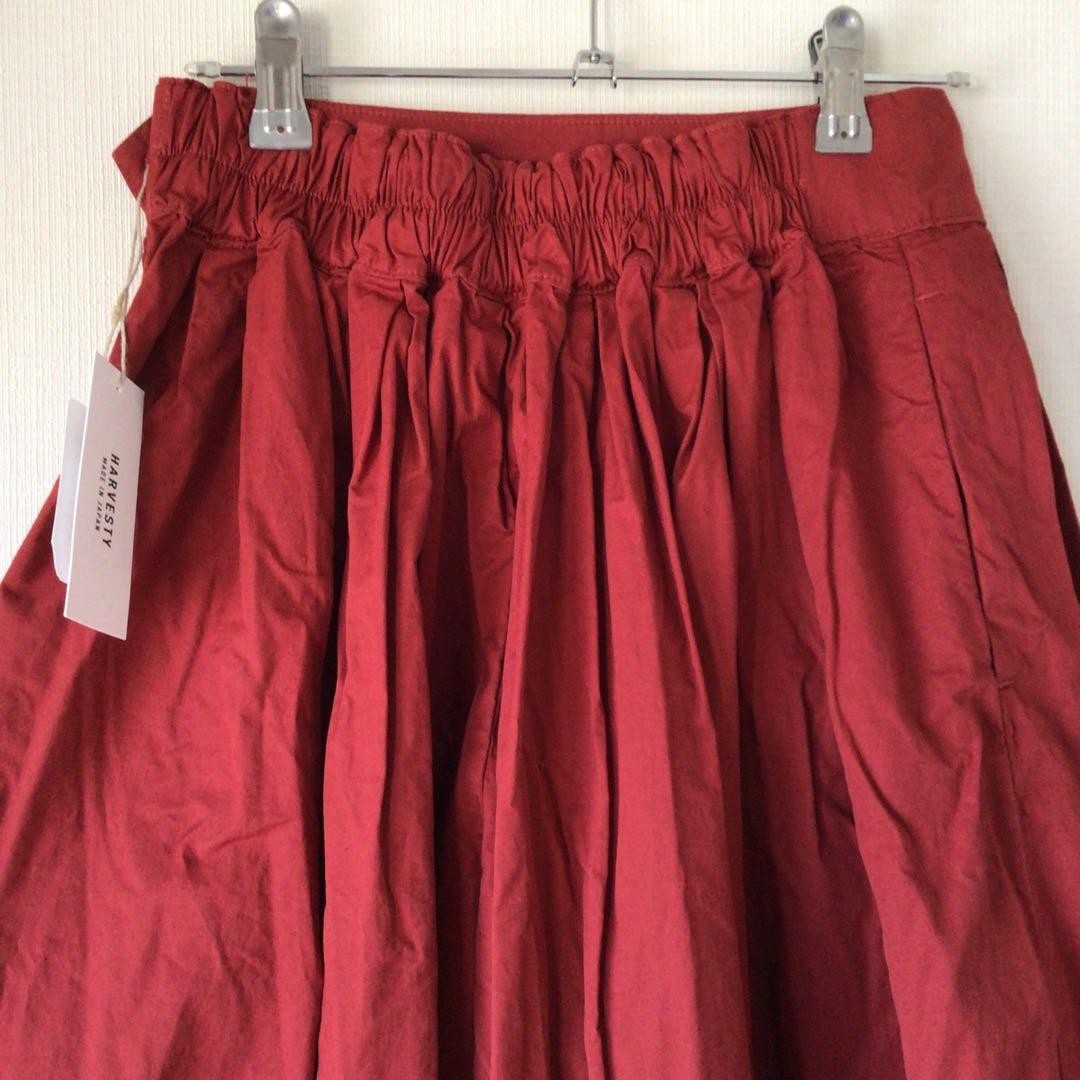 早い者勝ち新品未使用品　HARVESTY ガウチョパンツ M レッド