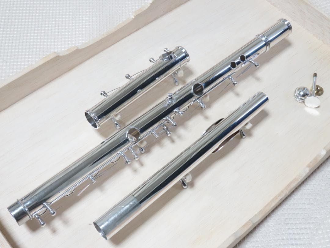 全タンポ＆ヘッド・コルク交換済　フルート　頭部管銀製　ヤマハ　YFL-31