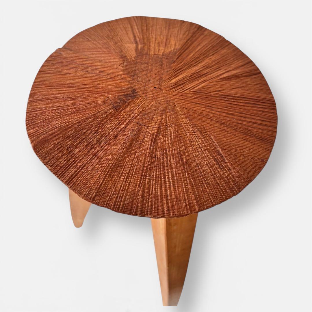 【作家物】無垢材 木製スツール 高さ47cm｜花台・オブジェ台｜木工作家 手仕事