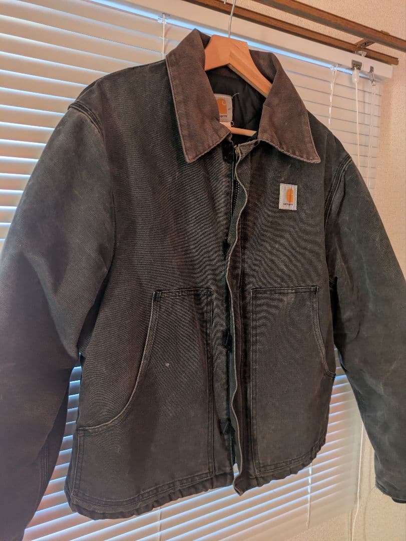 Carhartt トラディショナルジャケット　古着　短丈 ブラック