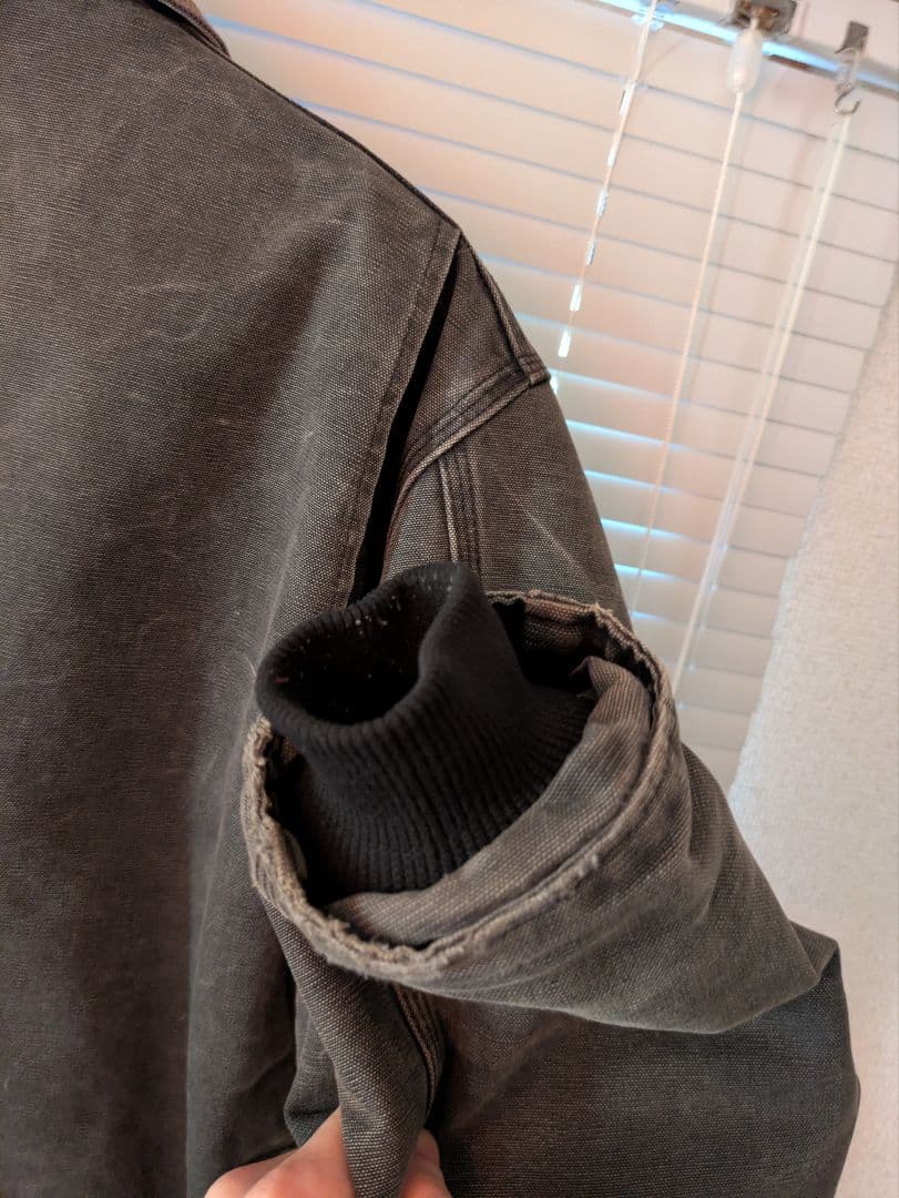 Carhartt トラディショナルジャケット　古着　短丈 ブラック