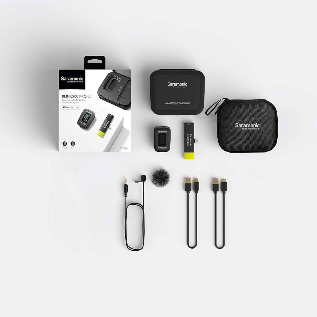 ワイヤレスマイクシステム 送信機1台+受信機1台セット ブラック