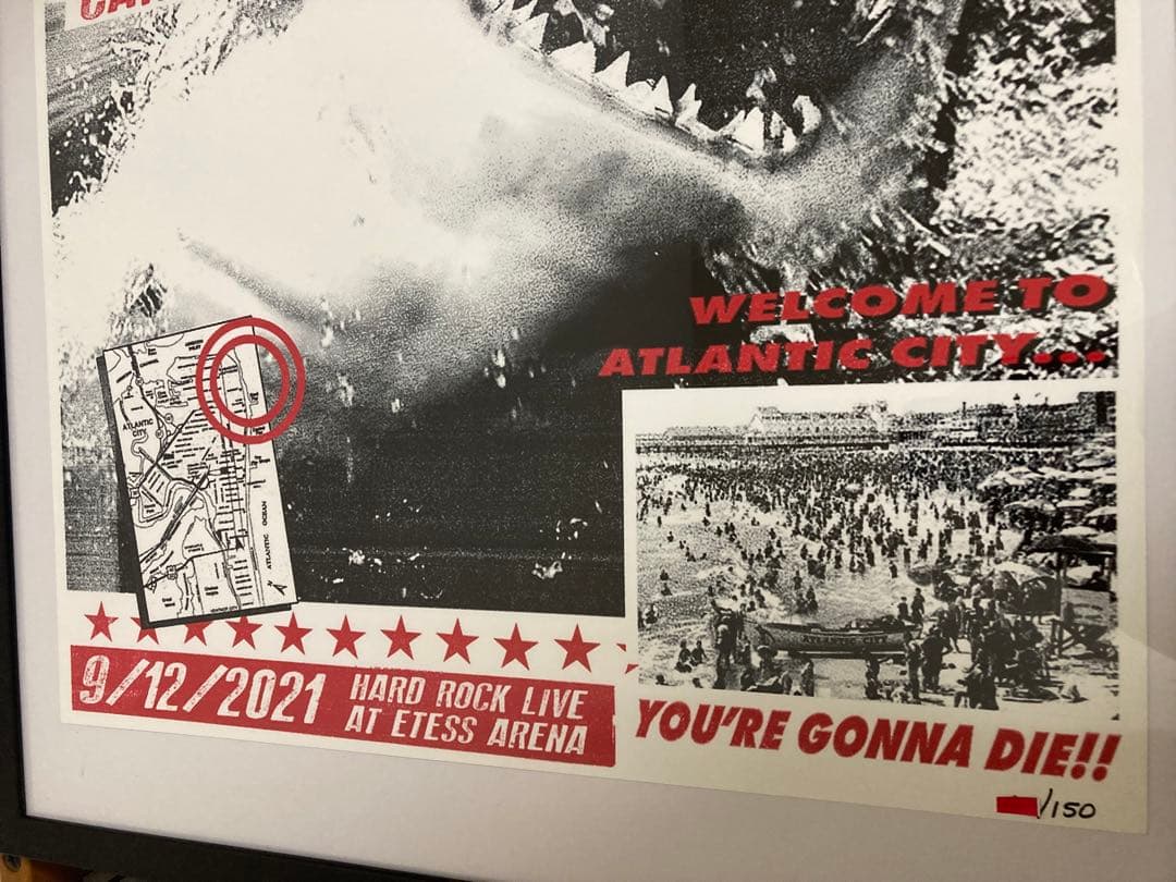 レア　Guns N' Roses リトグラフ　ガンズアンドローゼズ ポスター2日