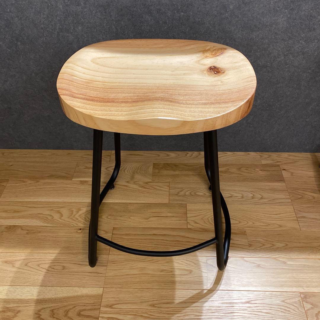 木製スツール 2脚セット