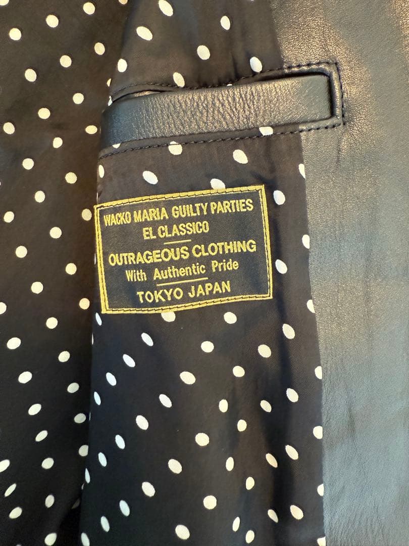 WACKOMARIAワコマリア レザージャケット ライダース M 黒