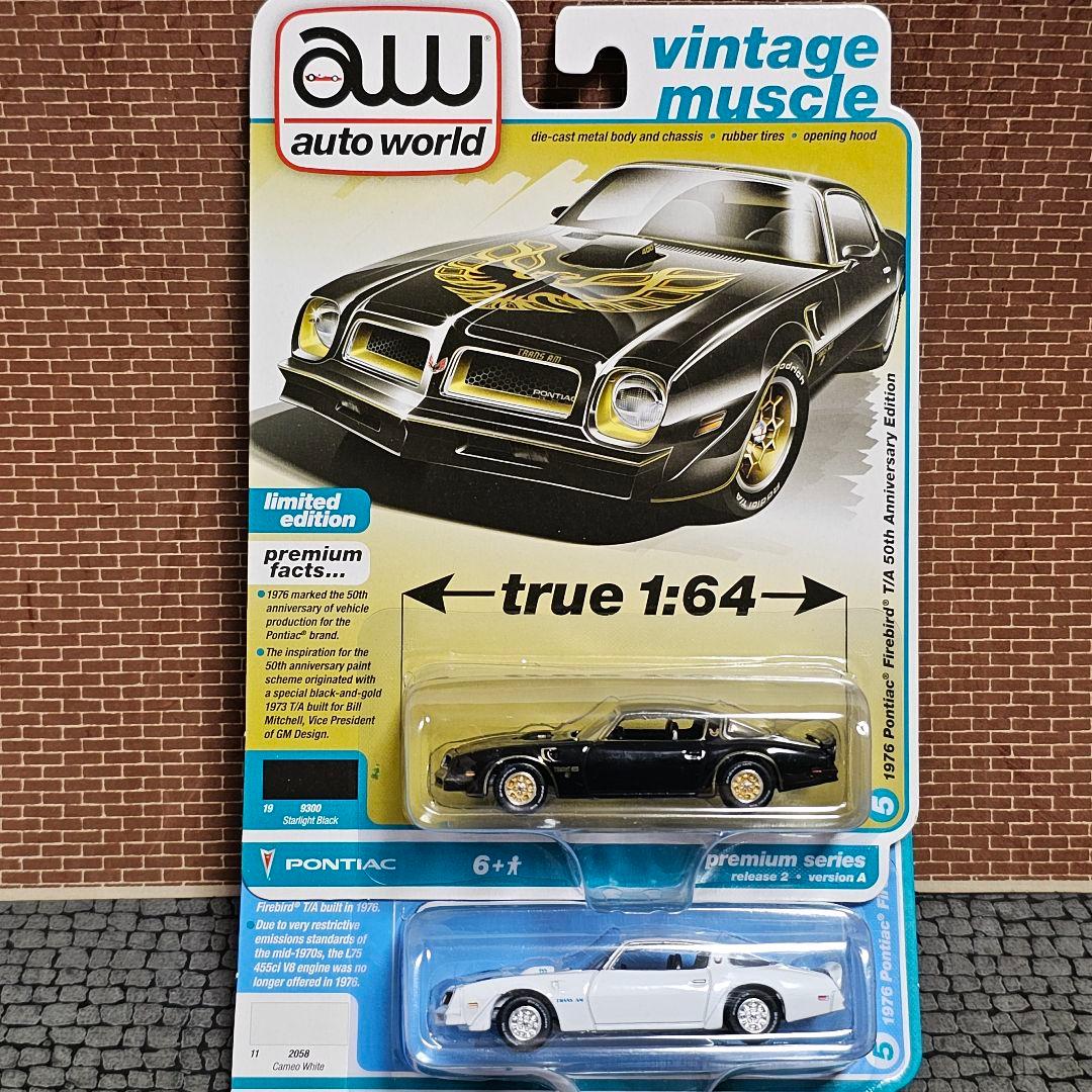 2台セット！オートワールド　ポンティアック　ファイアーバード　トランザム