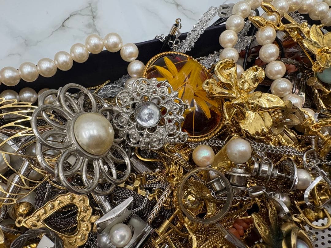 アクセサリー パール 石 ゴールド シルバー まとめ売り