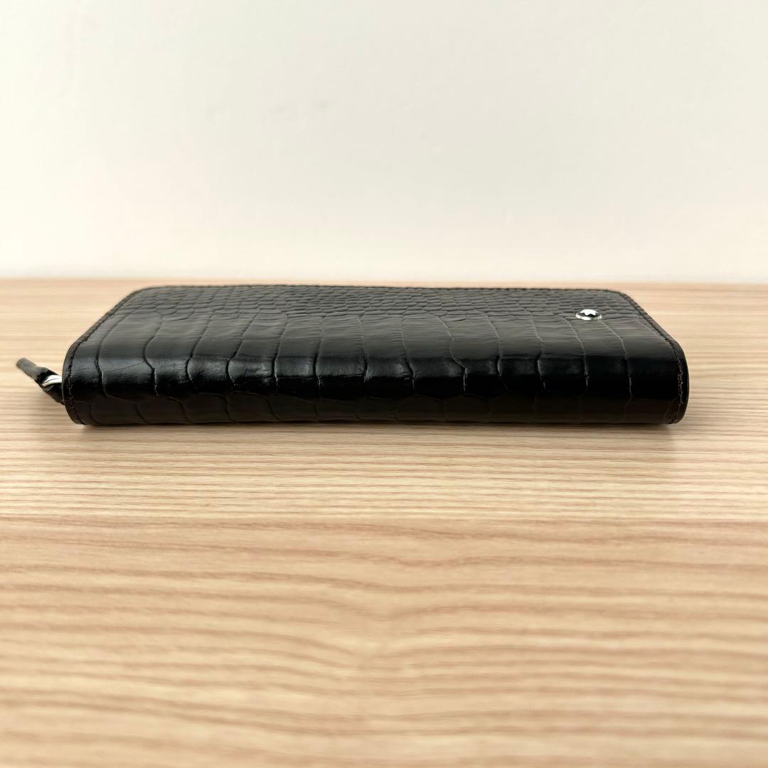 【良品✨️】モンブラン マイスターシュティック ペンケース クロコ型押し ブラック