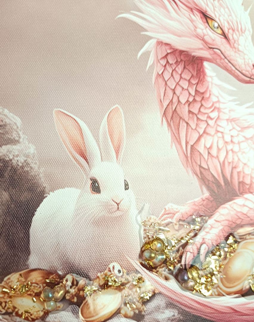 m*a様 開運絵画　❀財宝ザックザク愛うさぎ❀