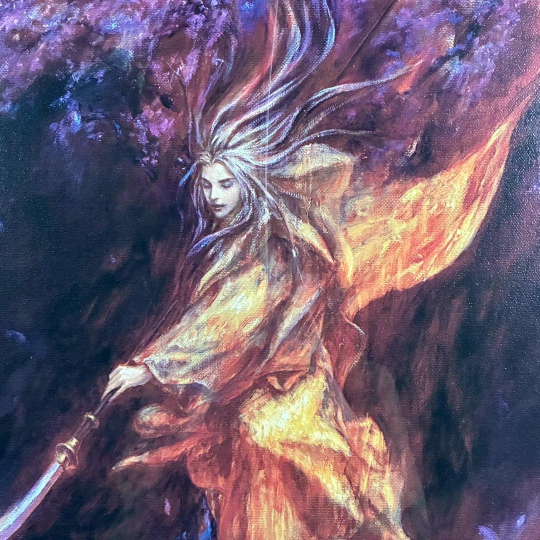 【出品11/10まで】丹野忍「月華焔舞」ミクスドメディア 限定キャンバスED