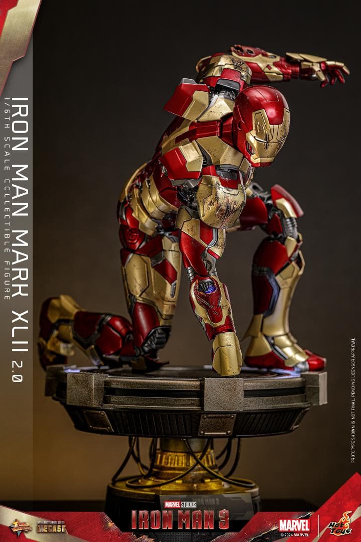 ホットトイズ 1/6 アイアンマン3 マーク42 2.0版 MMS758D65