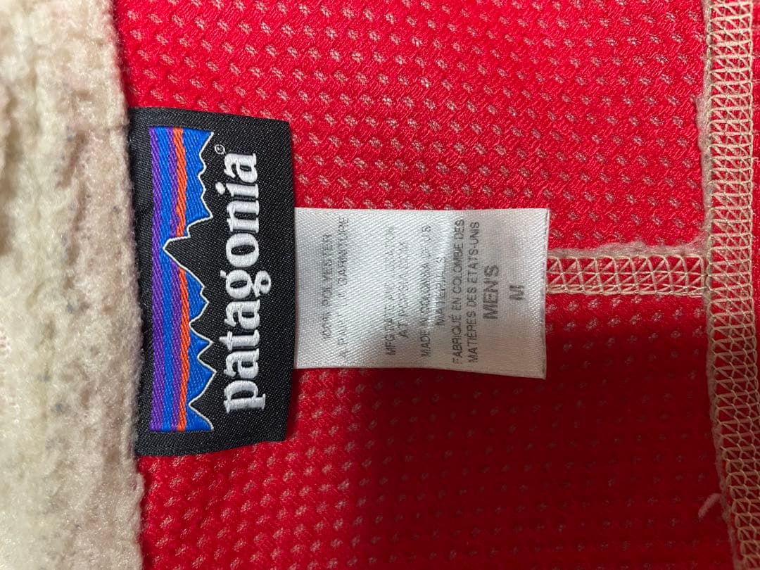 パタゴニア　クラシックレトロxベスト　ベージュ×パープル