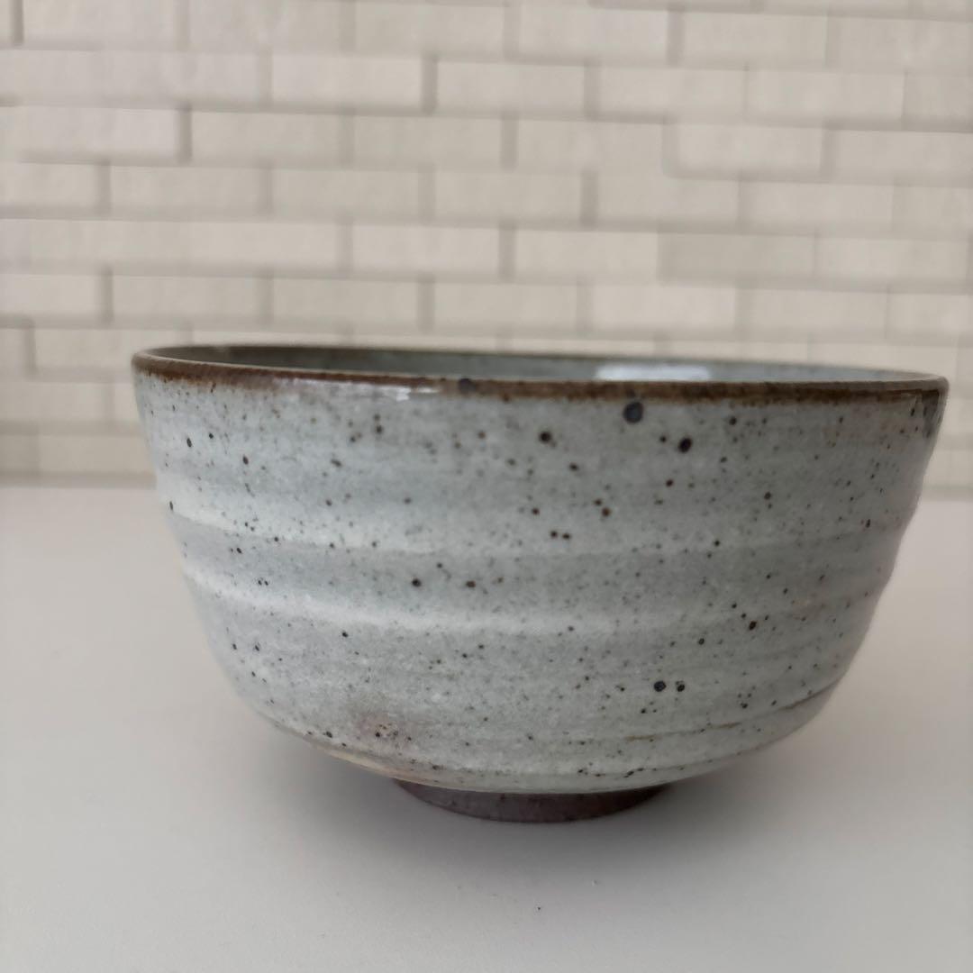 【新品未使用】抹茶茶碗　田沼春ニ作　南山窯　瀬戸焼　御題『木』茶碗　共箱ウコン布