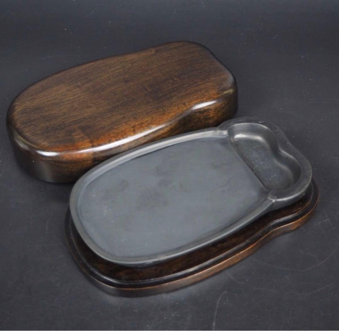 送料無料　四大名硯之一　極上歙州硯　時代物　文房具文房四宝