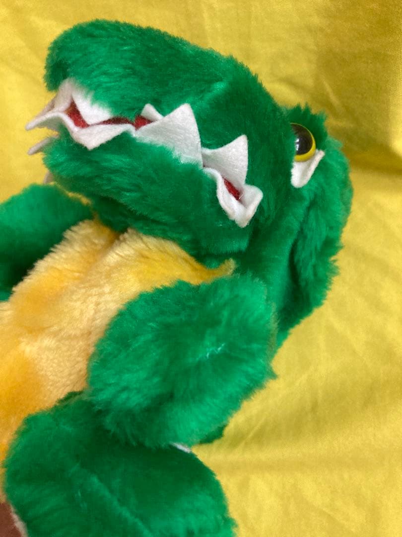 ‼️音が鳴る‼️✳️ゴジラ 恐竜 口からピロピロ ハンドパペット ぬいぐるみ人形‼️