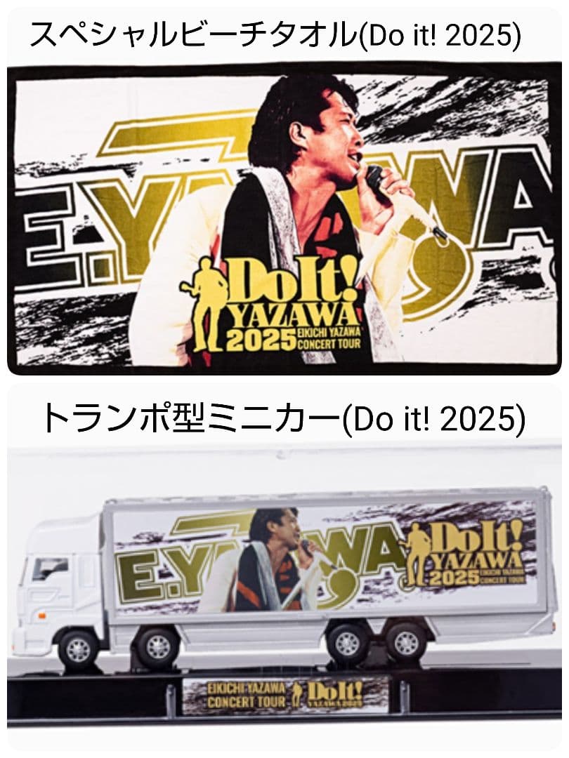矢沢永吉(Do it!2025) スペシャルビーチタオル&トランポ型ミニカー